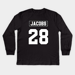 Josh Jacobs Raiders Kids Long Sleeve T-Shirt